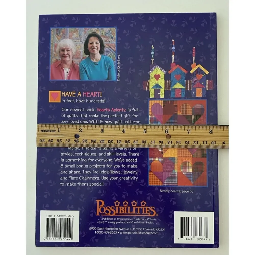 Hearts Aplenty: By Lynda Milligan & Nancy Smith: Paperback Quilting Book 2003